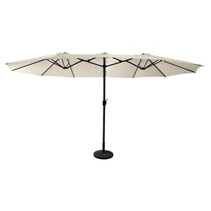Parasol double 2,7x4,6m linai beige