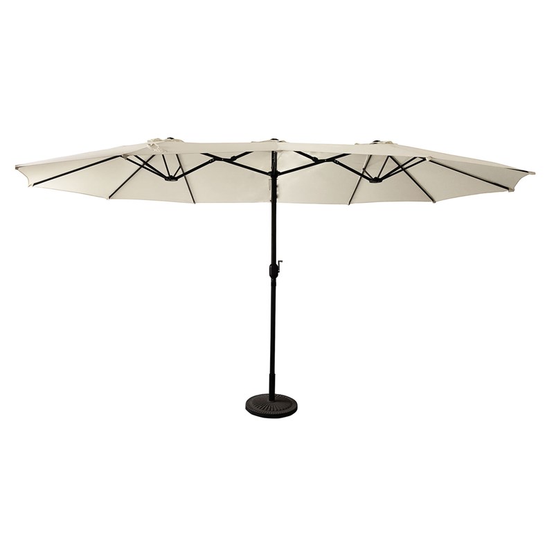 Parasol double 2,7x4,6m linai beige