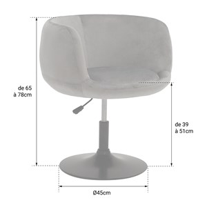 Tabouret de bar en velours vert nolan