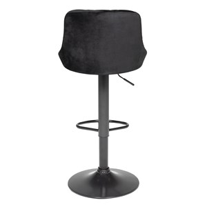 Tabouret de bar en velours noir robin