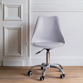 Chaise de bureau réglable en hauteur grise anne