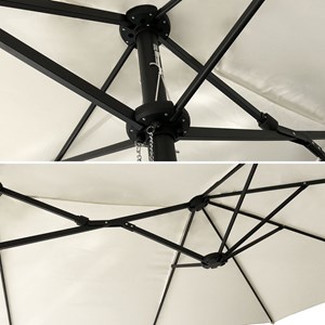 Parasol double 2x4m linai beige