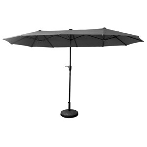 Parasol double 2x4m linai gris