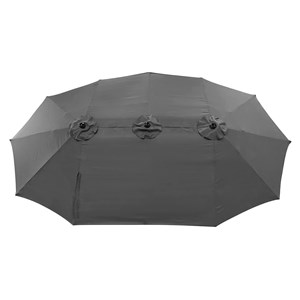 Parasol double 2x4m linai gris