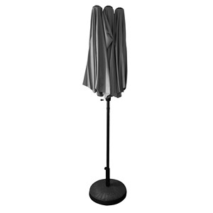 Parasol double 2x4m linai gris