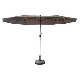 Parasol double 2x4m linai taupe
