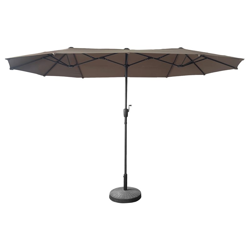 Parasol double 2x4m linai taupe