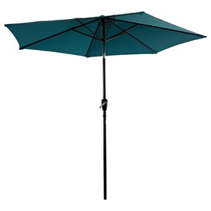 Parasol droit hapuna rond 2,70m de diamètre bleu