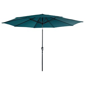 Parasol droit hapuna rond 3,30m de diamètre bleu