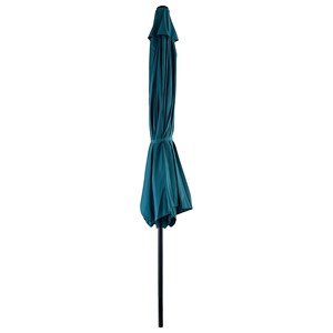Parasol droit hapuna rond 3,30m de diamètre bleu