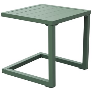 Table d'appoint barbados en aluminium vert sauge