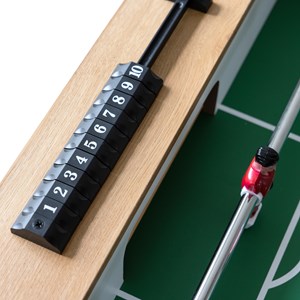 Baby-foot 120cm blanc et bois