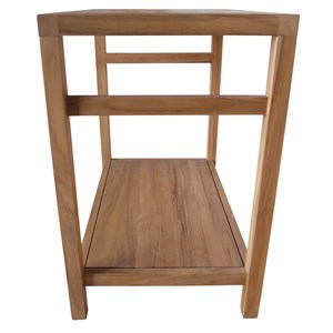 Meuble sous vasque en teck massif 80cm dewi