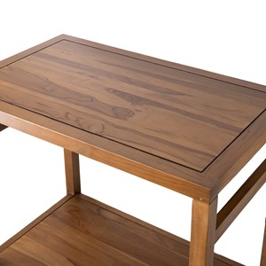 Meuble sous vasque en teck massif 80cm dewi