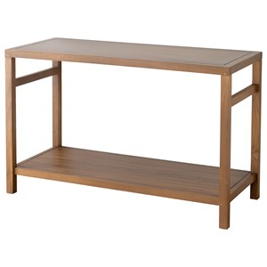 Meuble sous vasque en teck massif 120cm dewi