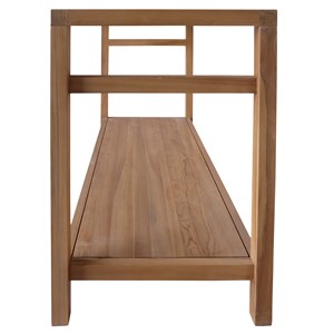 Meuble sous vasque en teck massif 120cm dewi