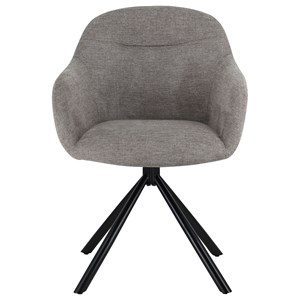 Lot de 2 chaises en tissu gris saffi