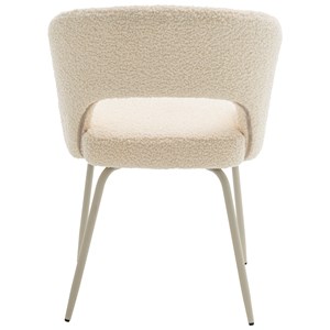 Lot de 2 chaises en tissu boucle beige flavia