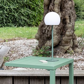 Lampe led à poser verte isis