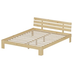 Lit en bois avec tête de lit 160x200cm finn