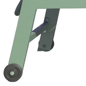 Set transat et table d'appoint barbados textilène et aluminium vert sauge