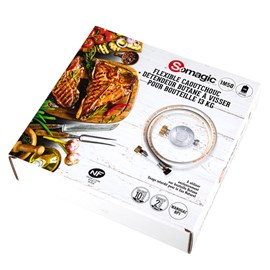 Kit flexible en caoutchouc et détendeur pour butane