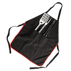 Tablier de chef avec 3 accessoires