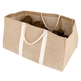 Sac à bûches en jute