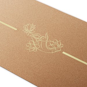 Tapis yoga liège main de mudra 5mm