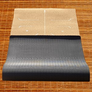 Tapis yoga liège mudra 5mm + sac liège