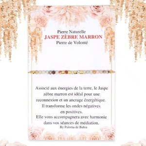 Bracelet pedrita – jaspe zèbre