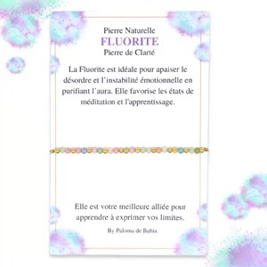 Bracelet pedrita – fluorite