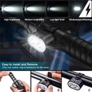 Feux avant et arrière rechargeables pour vélo&nbsp; trottinettes