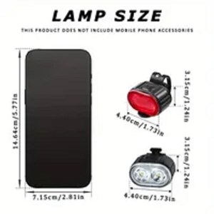 Feux avant et arrière rechargeables pour vélo&nbsp; trottinettes