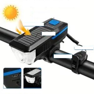 Phare et klaxon solaire - rechargeable