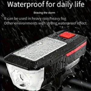 Phare et klaxon solaire - rechargeable