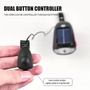 Phare et klaxon solaire - rechargeable