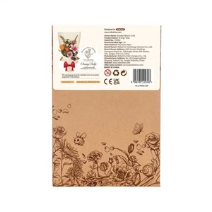 Maquette bois fleur - tulipe orange