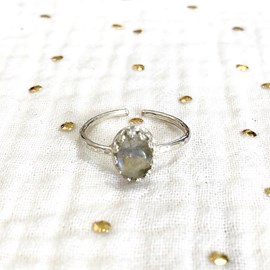 Bague margaux labradorite argent