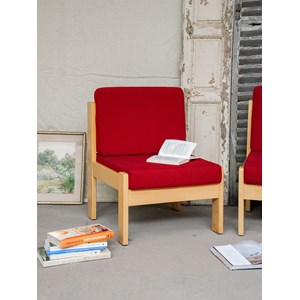 Paire de chauffeuses en bois n°73