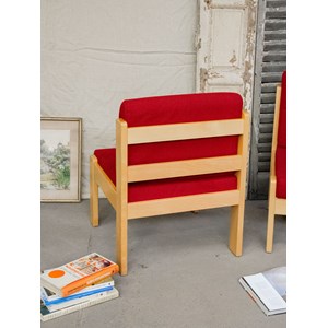 Paire de chauffeuses en bois n°73