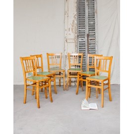 Lot de 6 chaises en bois n°839