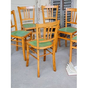 Lot de 6 chaises en bois n°839