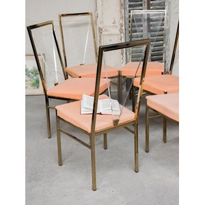 Lot de 6 chaises en plexiglass n°1103