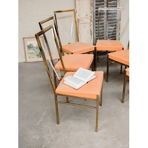 Lot de 6 chaises en plexiglass n°1103