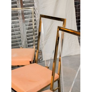Lot de 6 chaises en plexiglass n°1103