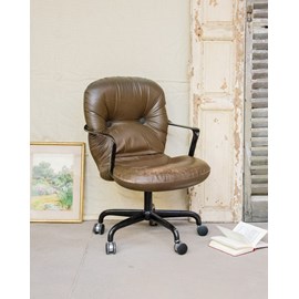 Fauteuil knoll en simili cuir n°717