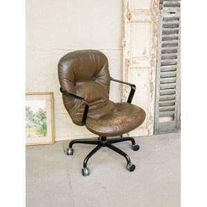 Fauteuil knoll en simili cuir n°717