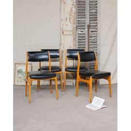 Lot de 4 chaises scandinaves n°1095