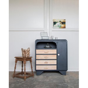 Grand buffet gris et bois clair n°578